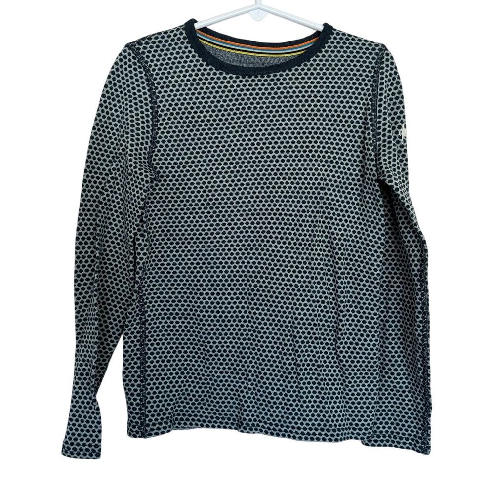 Smartwool Kids' Classic Thermal Merino Base Layer Pattern Crew top